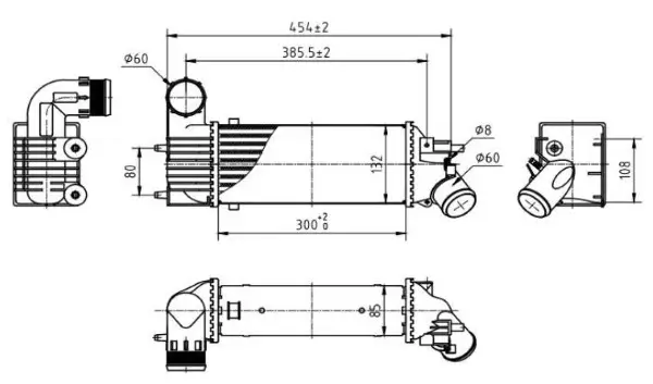 Ladeluftkühler MTR 13054548