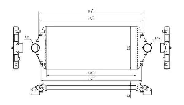 Ladeluftkühler MTR 13054558