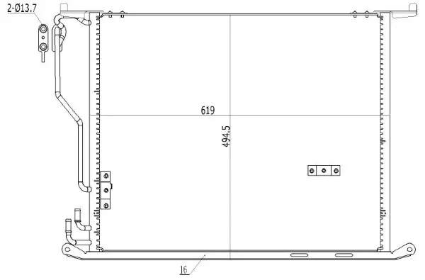 Kondensator, Klimaanlage MTR 13054562