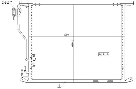 Kondensator, Klimaanlage MTR 13054562 Bild Kondensator, Klimaanlage MTR 13054562