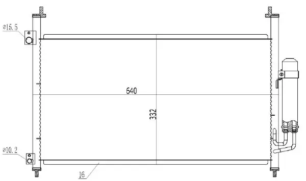 Kondensator, Klimaanlage MTR 13054564