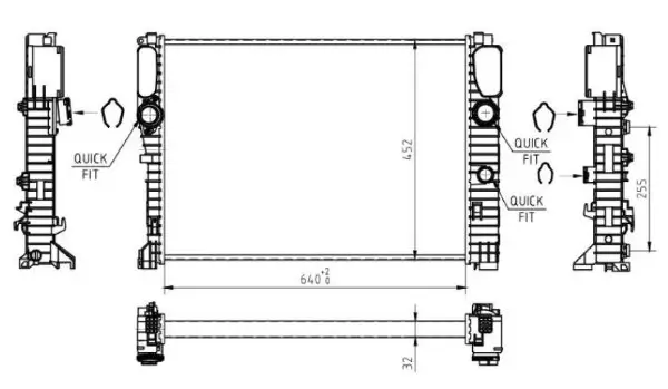 Kühler, Motorkühlung MTR 13054567