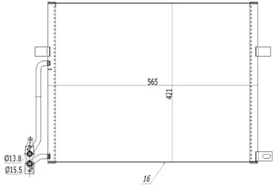 Kondensator, Klimaanlage MTR 13054570 Bild Kondensator, Klimaanlage MTR 13054570