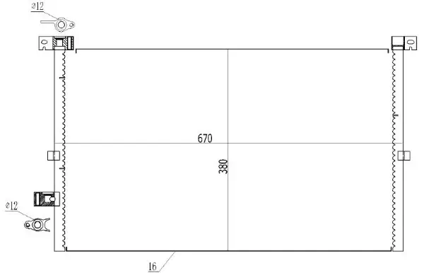 Kondensator, Klimaanlage MTR 13054578