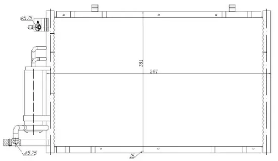 Kondensator, Klimaanlage MTR 13054583 Bild Kondensator, Klimaanlage MTR 13054583