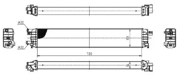 Niedertemperaturkühler, Ladeluftkühler MTR 13054586