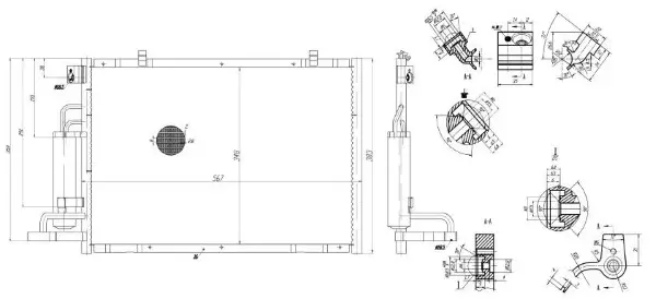 Kondensator, Klimaanlage MTR 13054595