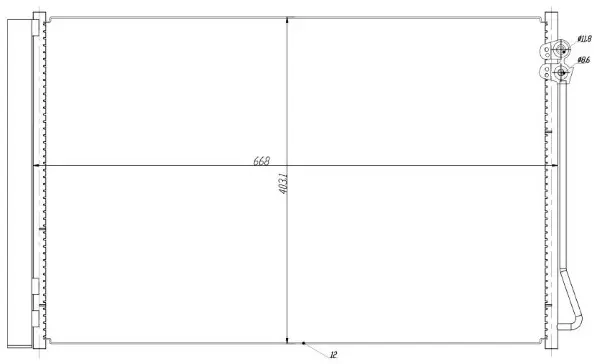 Kondensator, Klimaanlage MTR 13054598