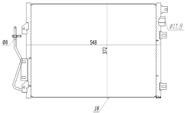 Kondensator, Klimaanlage MTR 13054603