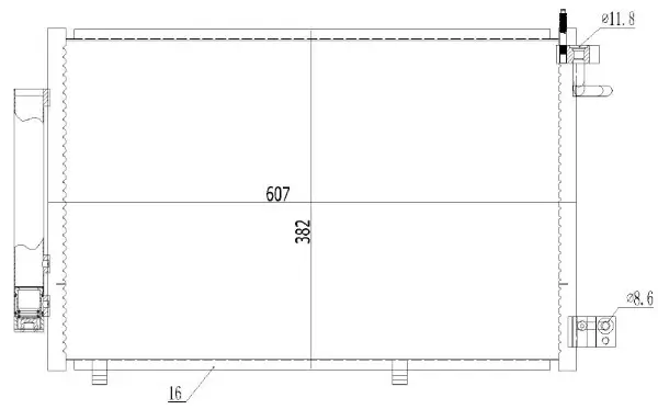 Kondensator, Klimaanlage MTR 13054604