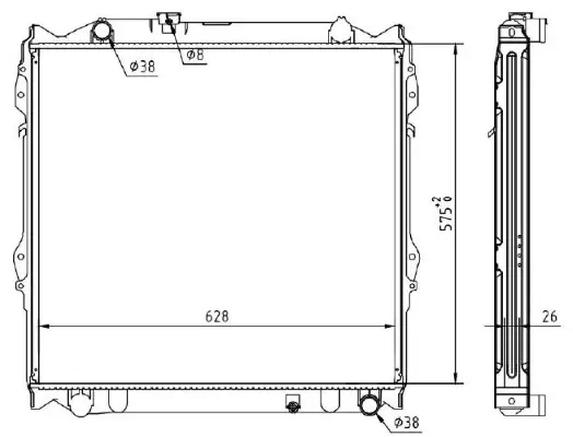 Kühler, Motorkühlung MTR 13054605