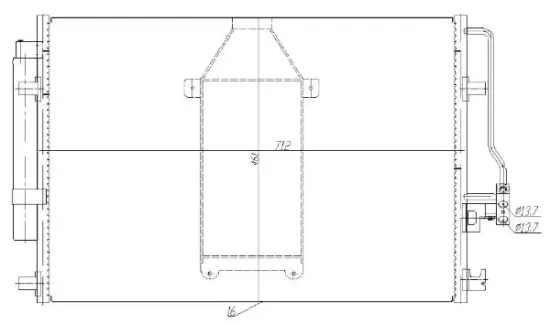Kondensator, Klimaanlage MTR 13054613 Bild Kondensator, Klimaanlage MTR 13054613