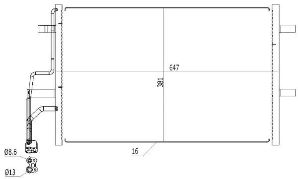 Kondensator, Klimaanlage MTR 13054617