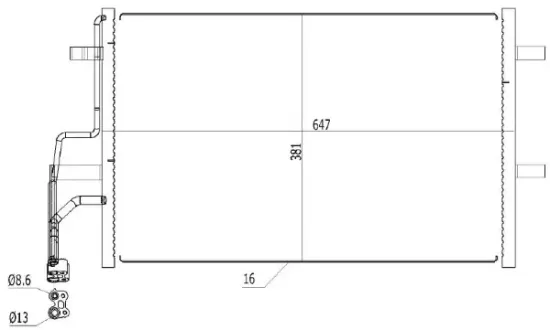 Kondensator, Klimaanlage MTR 13054617 Bild Kondensator, Klimaanlage MTR 13054617