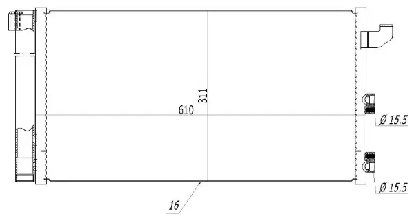 Kondensator, Klimaanlage MTR 13054618