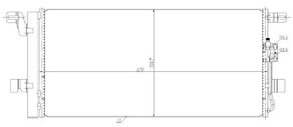 Kondensator, Klimaanlage MTR 13054620