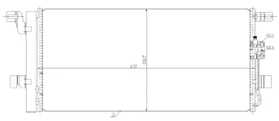 Kondensator, Klimaanlage MTR 13054620 Bild Kondensator, Klimaanlage MTR 13054620