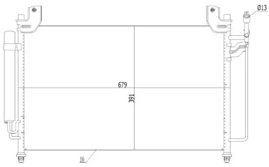 Kondensator, Klimaanlage MTR 13054623 Bild Kondensator, Klimaanlage MTR 13054623