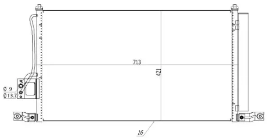 Kondensator, Klimaanlage MTR 13054627 Bild Kondensator, Klimaanlage MTR 13054627