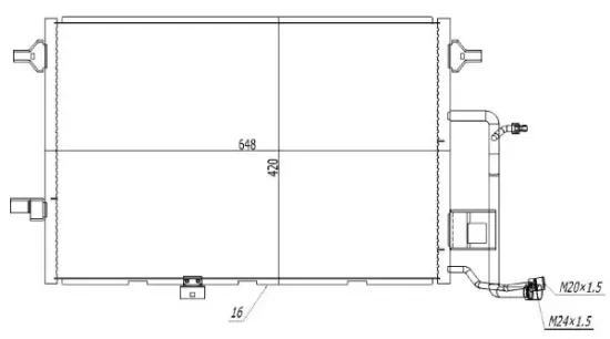 Kondensator, Klimaanlage MTR 13054630 Bild Kondensator, Klimaanlage MTR 13054630