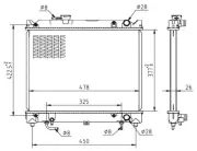 Kühler, Motorkühlung MTR 13054633