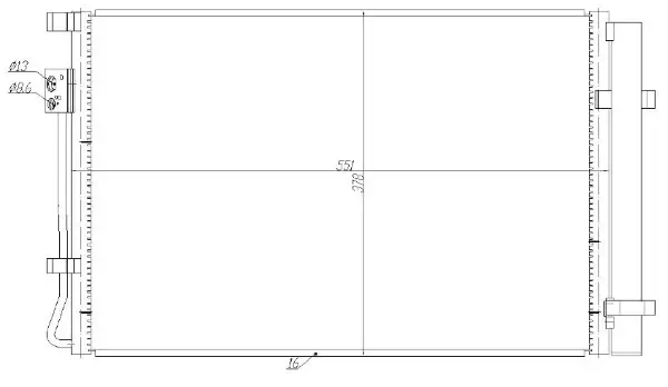 Kondensator, Klimaanlage MTR 13054634