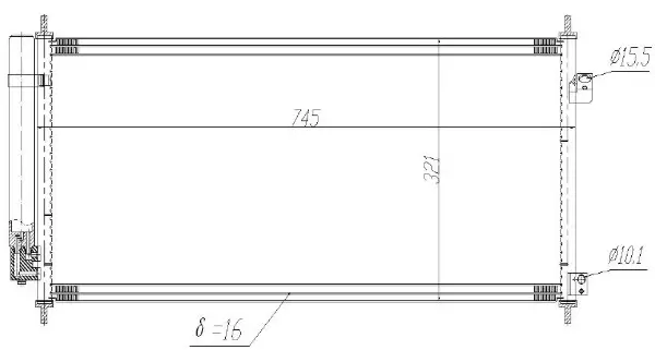 Kondensator, Klimaanlage MTR 13054636