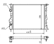 Kühler, Motorkühlung MTR 13054637