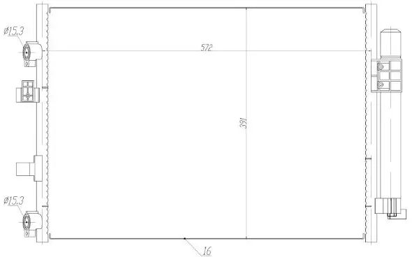 Kondensator, Klimaanlage MTR 13054643