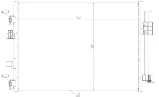 Kondensator, Klimaanlage MTR 13054643 Bild Kondensator, Klimaanlage MTR 13054643