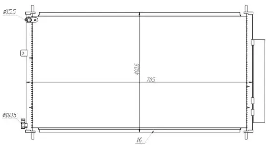 Kondensator, Klimaanlage MTR 13054645 Bild Kondensator, Klimaanlage MTR 13054645