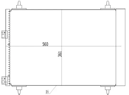 Kondensator, Klimaanlage MTR 13054654