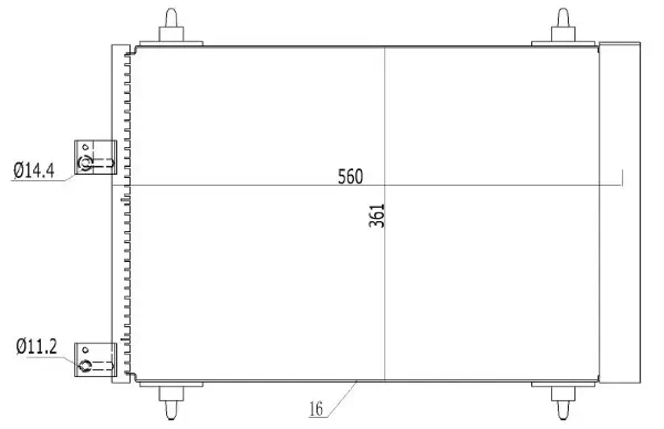 Kondensator, Klimaanlage MTR 13054657