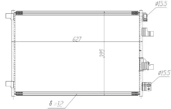 Kondensator, Klimaanlage MTR 13054659 Bild Kondensator, Klimaanlage MTR 13054659