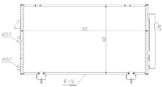 Kondensator, Klimaanlage MTR 13054660 Bild Kondensator, Klimaanlage MTR 13054660