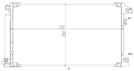 Kondensator, Klimaanlage MTR 13054661 Bild Kondensator, Klimaanlage MTR 13054661