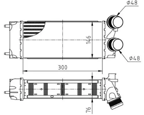 Ladeluftkühler MTR 13054667