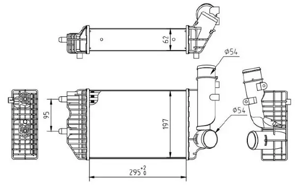 Ladeluftkühler MTR 13054668