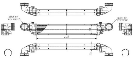 Ladeluftkühler MTR 13054670 Bild Ladeluftkühler MTR 13054670