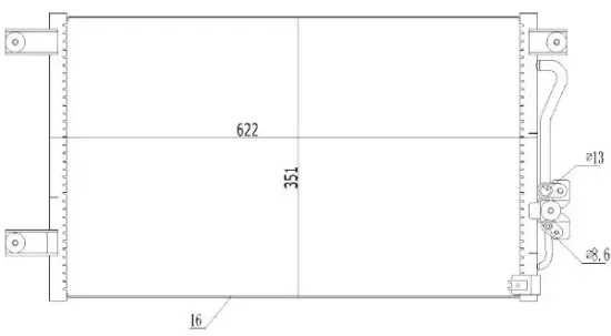 Kondensator, Klimaanlage MTR 13054672 Bild Kondensator, Klimaanlage MTR 13054672