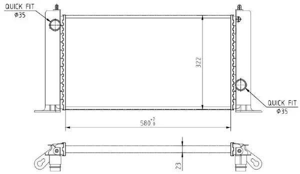 Kühler, Motorkühlung MTR 13054678