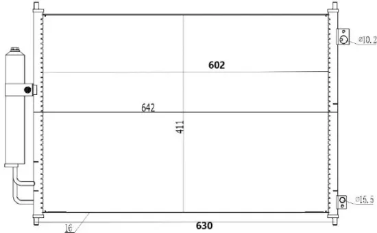 Kondensator, Klimaanlage MTR 13054679 Bild Kondensator, Klimaanlage MTR 13054679