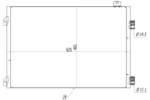 Kondensator, Klimaanlage MTR 13054692
