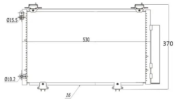 Kondensator, Klimaanlage MTR 13054697