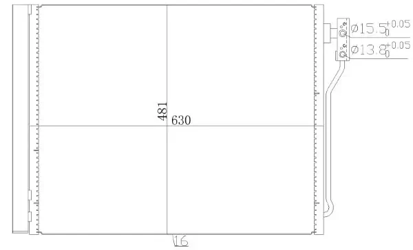 Kondensator, Klimaanlage MTR 13054698