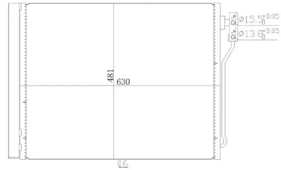 Kondensator, Klimaanlage MTR 13054698 Bild Kondensator, Klimaanlage MTR 13054698