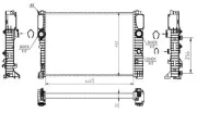 Kühler, Motorkühlung MTR 13054699