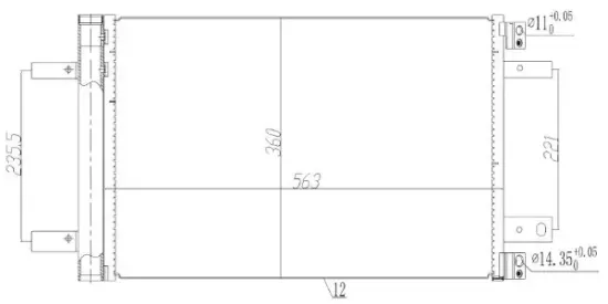 Kondensator, Klimaanlage MTR 13054704 Bild Kondensator, Klimaanlage MTR 13054704