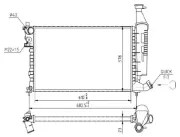Kühler, Motorkühlung MTR 13054707