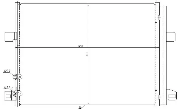 Kondensator, Klimaanlage MTR 13054711